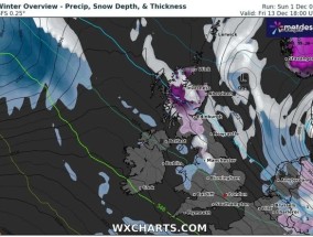 雪：看完整的英国天气列表的地方被吞没高达8英寸